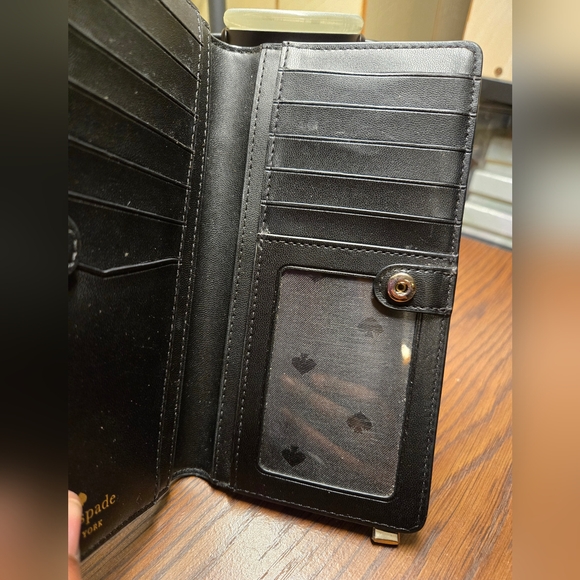 Kate Spade Black Floral Wallet - Picture 3 of 9